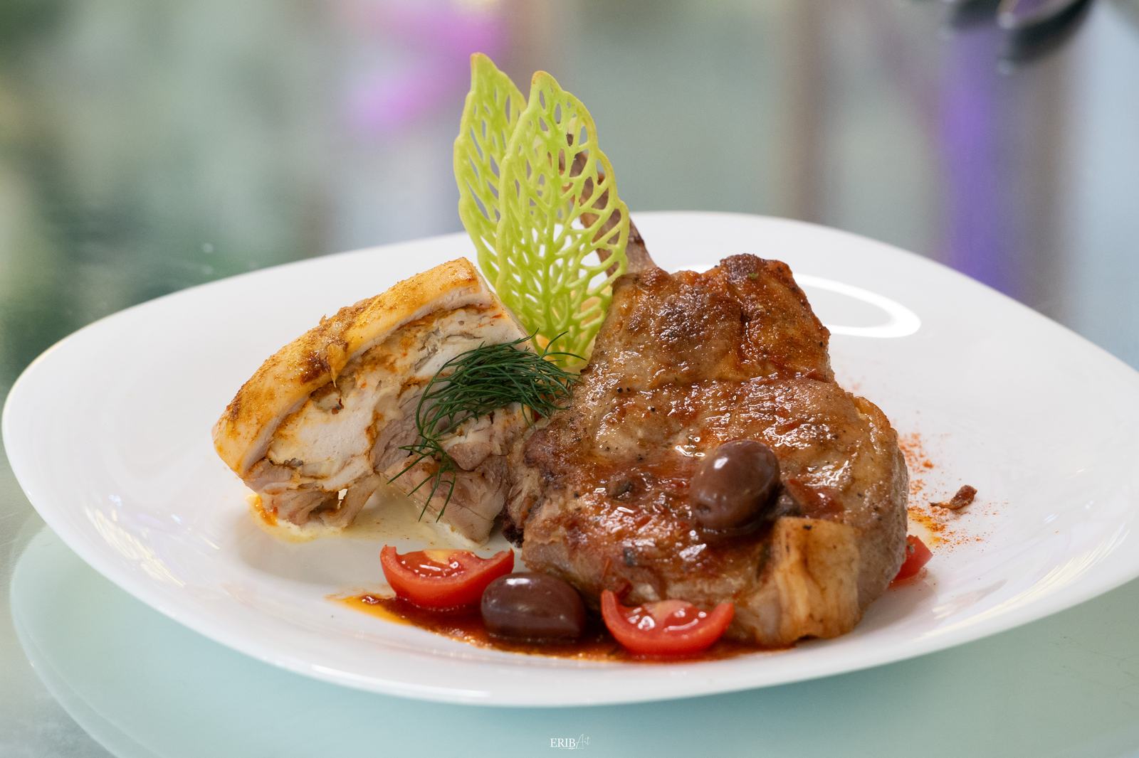 Cotlet cu carne rulată și măsline